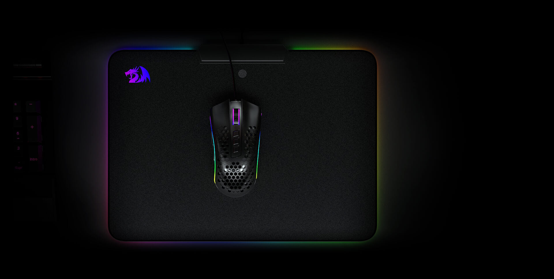 Mouse Pad Redragon FULL RGB de Alto Contraste Epeius P009