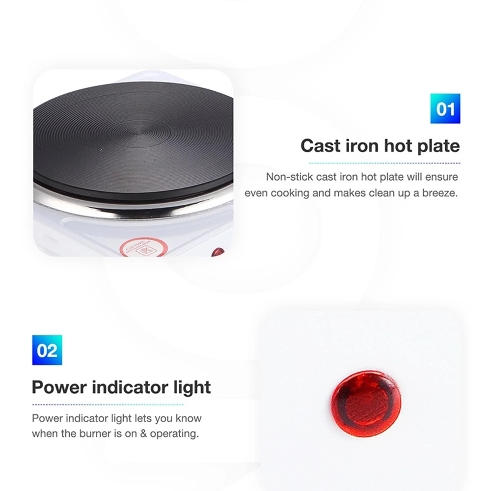 Cocina Eléctrica Encimera de 2 Platos Portátil 2000W G301PRO