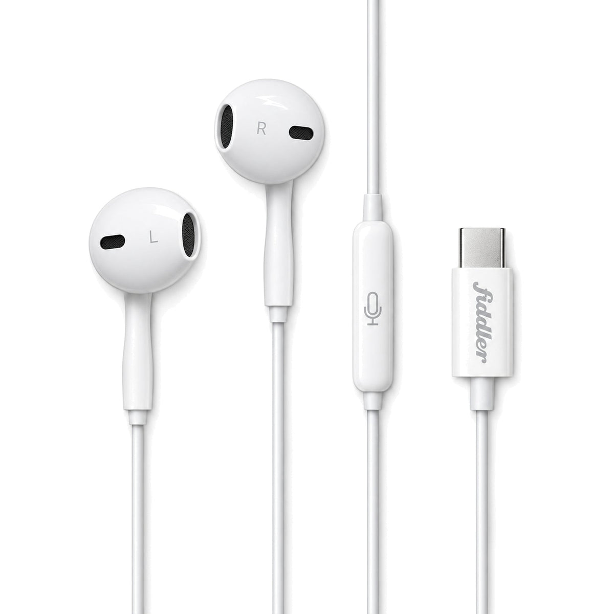 Audífonos USB-C con Micrófono Fiddler FD-C Blanco