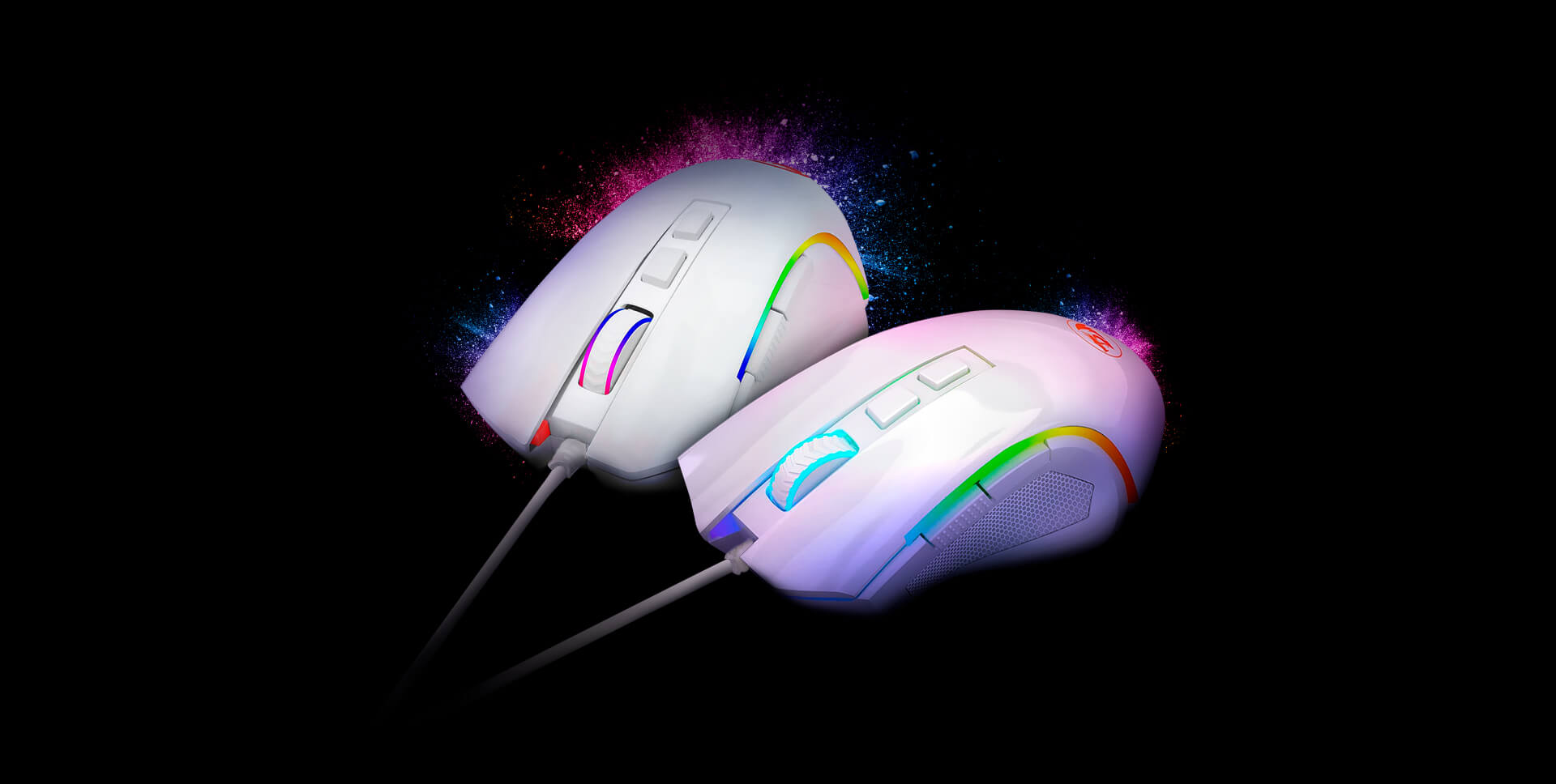 Mouse Redragon Griffin White Edition M607W 7200 DPI 7 Botones