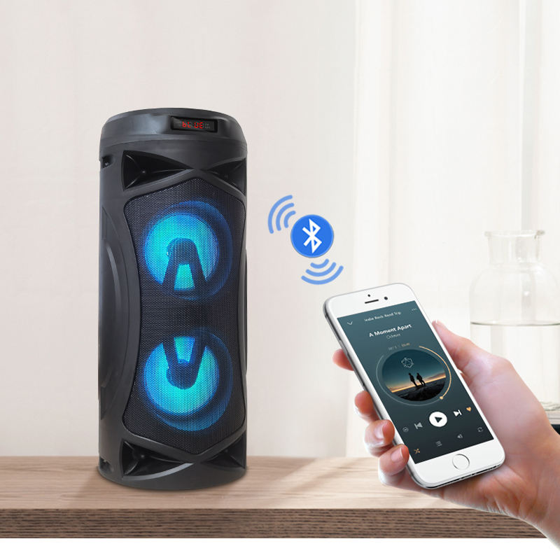 Parlante Portátil Recargable con Bluetooth Fujitel 3220 LED