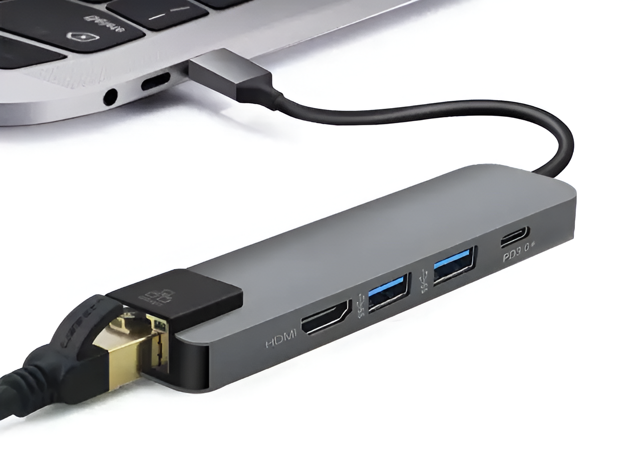 Docking Station Type-C 100W + HDMI 4K+ Ethernet+ Hub USB 3.0