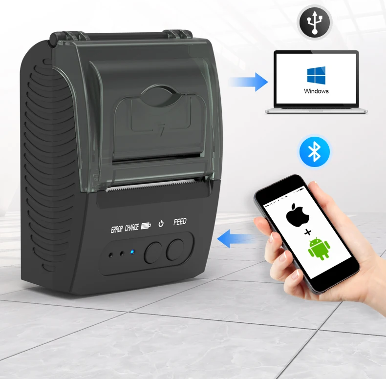 Impresora Térmica Portátil 58mm para Smartphone BT UT-PRT58B