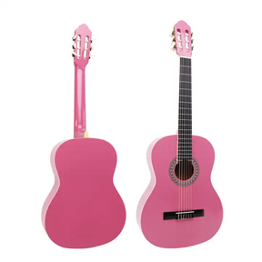 Guitarra Clásica Sevillana Rosada 30” Con Alma + Funda 8457
