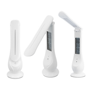 Lampara de Escritorio LED Recargable Touch con Reloj DL368