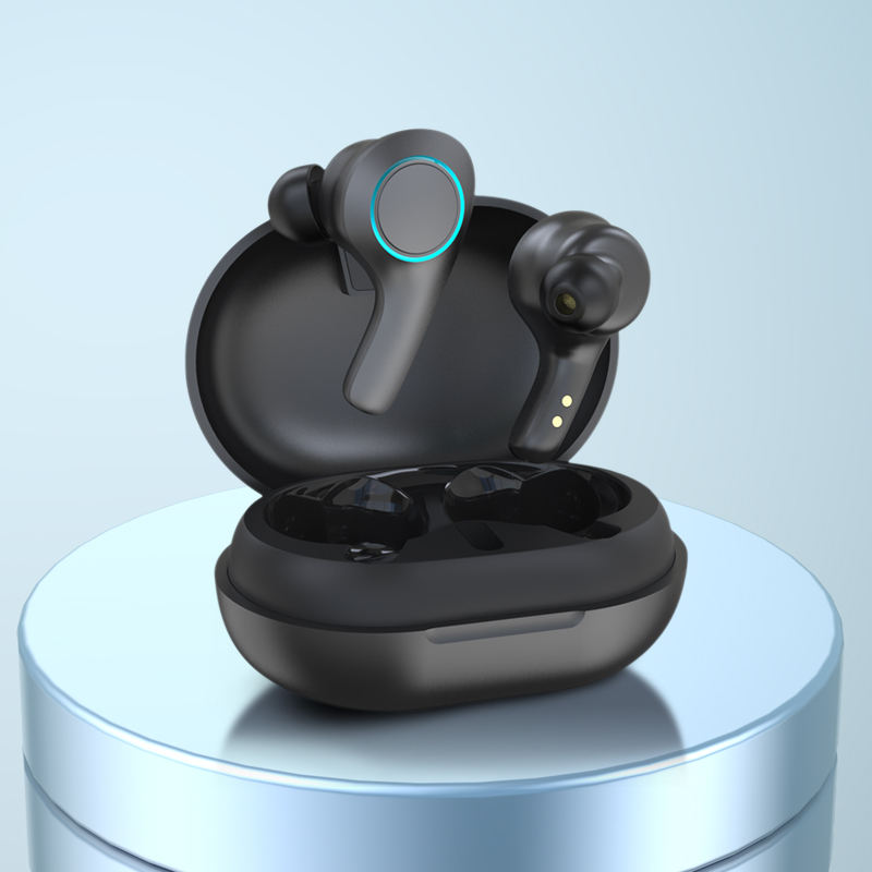 Audifonos Earbuds Inalambricos TWS Touch USB C Black Edition