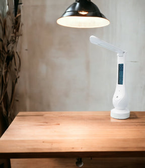 Lampara de Escritorio LED Recargable Touch con Reloj DL368