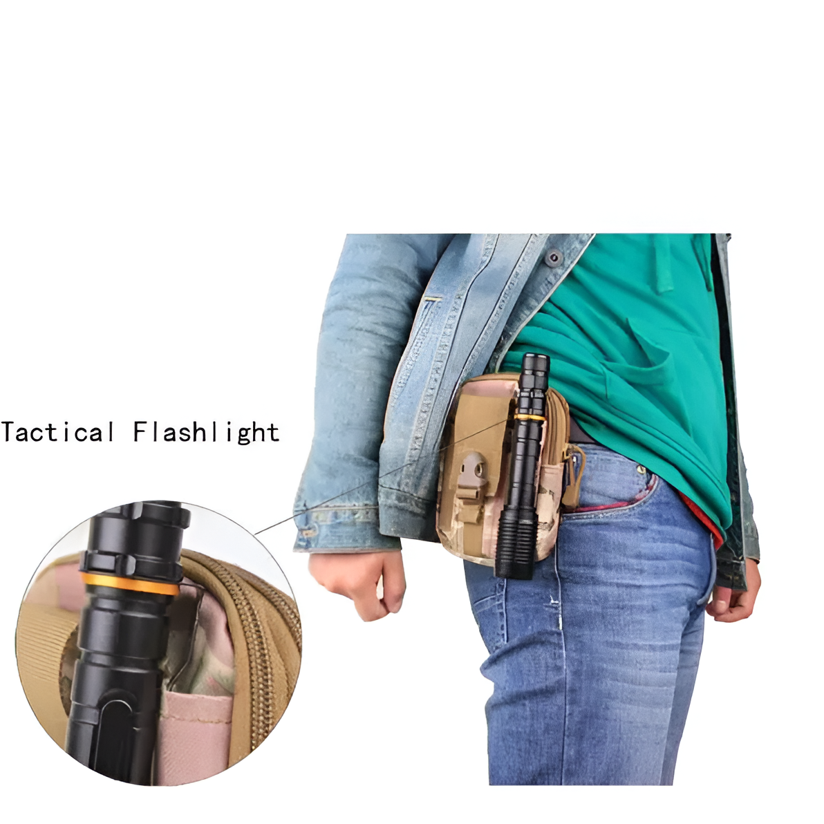 Linterna LED Profesional Multi Uso con Zoom High Power T6