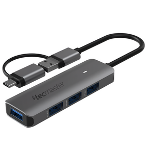 Hub USB 3.0 + Adaptador Type-C 5 Gbps Tecmaster TM-100543