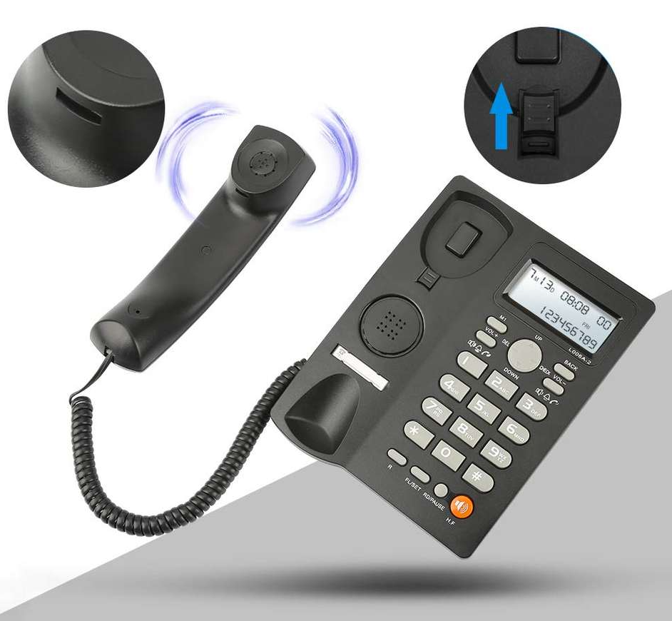 Teléfono De Red Fija Uniden Con Manos Libre Sobre Mesa 7413