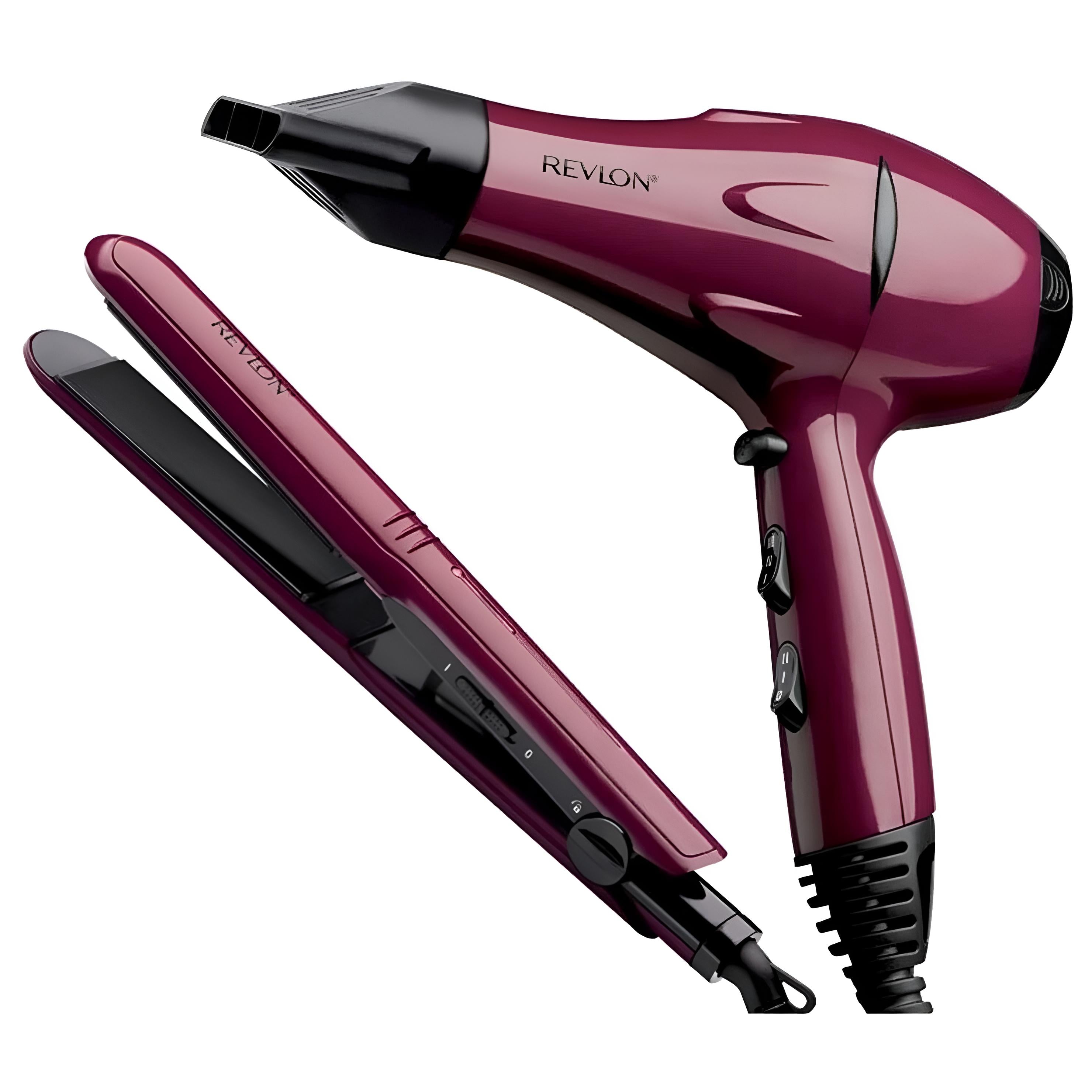 Kit Secador + Alisador de Pelo Revlon Premium Pack Ceramic