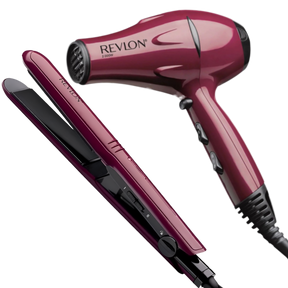 Kit Secador + Alisador de Pelo Revlon Premium Pack Ceramic