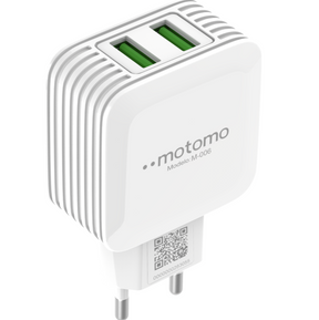Cargador Motomo Dual USB 12W con Cable Micro USB de 1m SEC