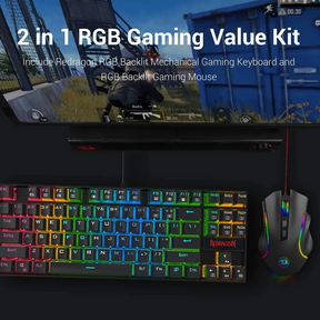 Kit Redragon Teclado Mecánico Kumara + Mouse Griffin RGB