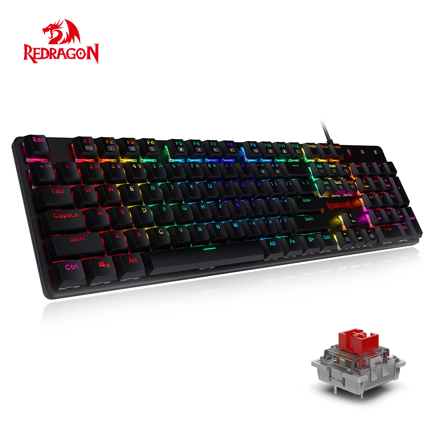 Teclado Gamer Mecanico Redragon Shrapnel K589Rgb