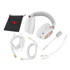 Audifonos Gamer Usb Redragon Zeus 2 White Multiplataformas