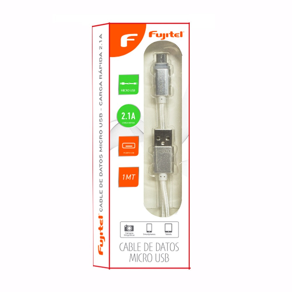 Cable De Datos Fujitel Micro USB con LED Indicadora de Carga