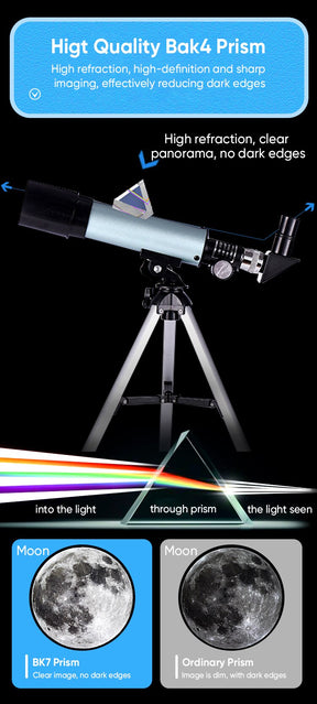Telescopio Astronómico Monocular 90X HD de Aluminio TL-070