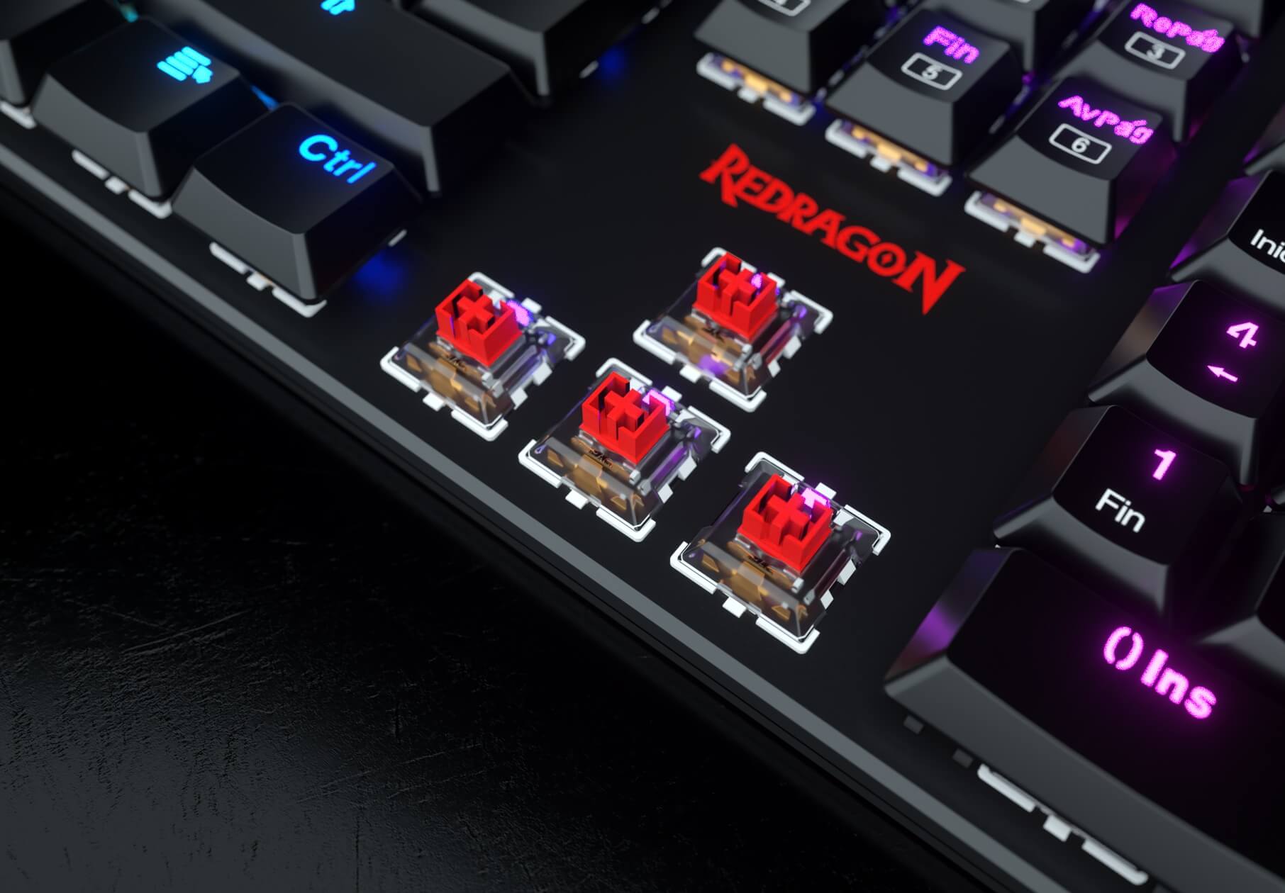 Teclado Gamer Mecanico Redragon Shrapnel K589Rgb
