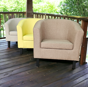 Poltrona Moderna de Descanso Individual Brown Elegant