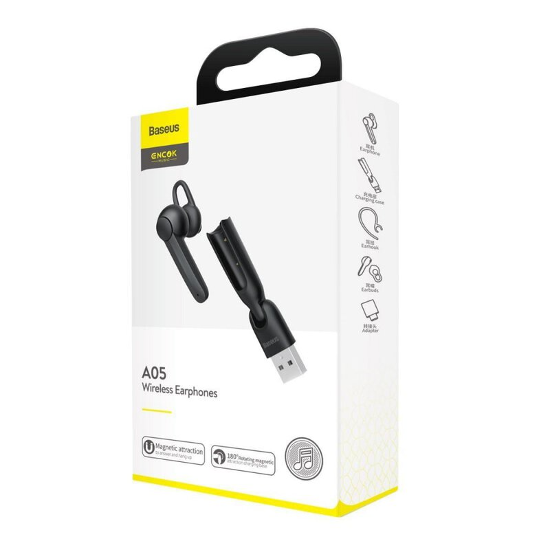 Manos Libre Profesional Baseus Bluetooth 5.0 Encok A05 Black