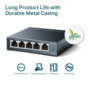 Switch Tp-Link 5 Puertos Gigabit TL-SG105 High Performance