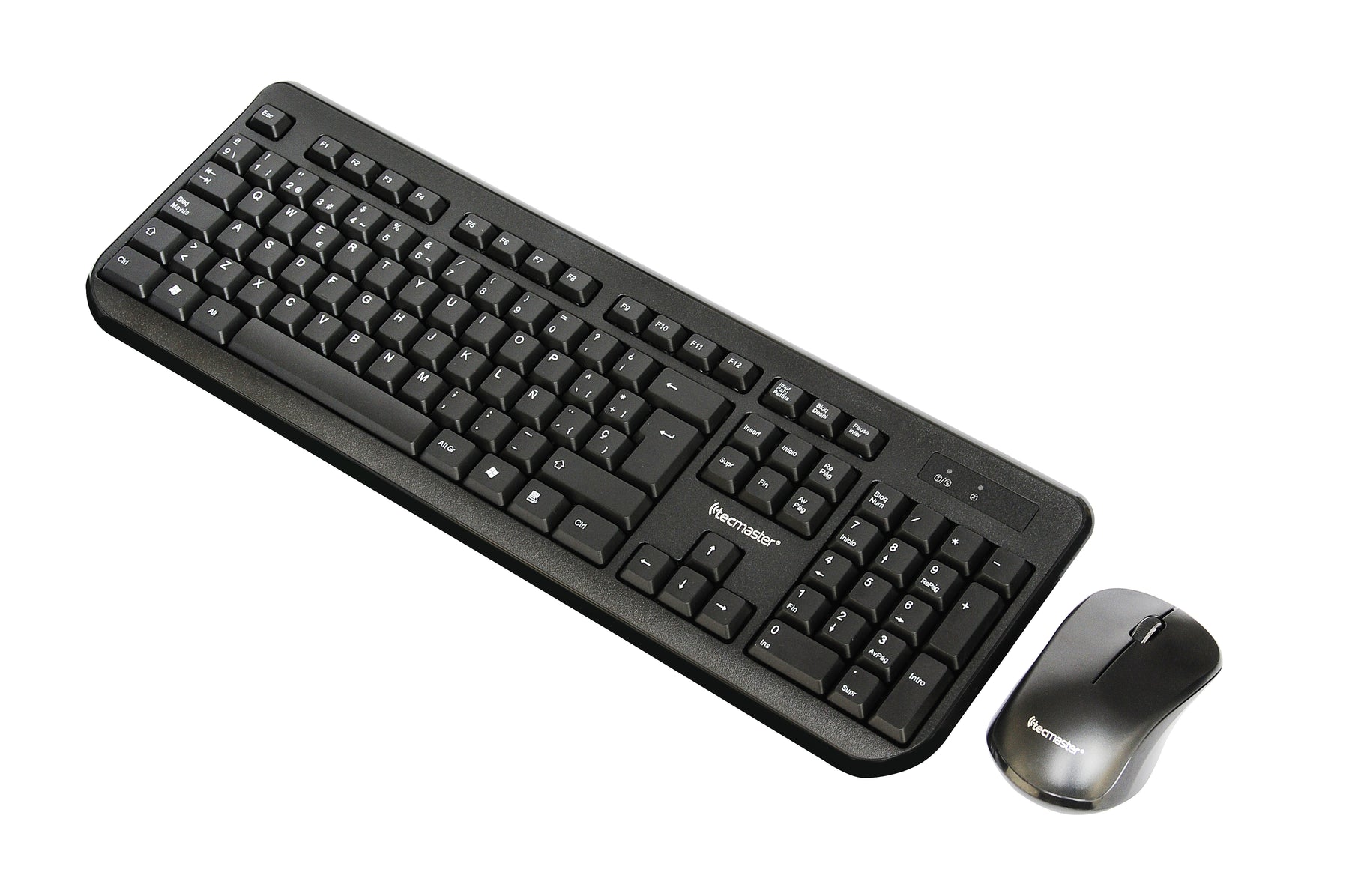 Kit Mouse y Teclado Inalambrico Tecmaster Black 3753