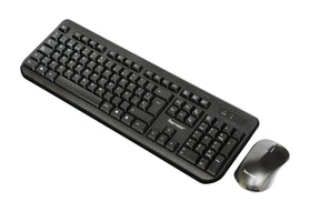 Kit Mouse y Teclado Inalambrico Tecmaster Black 3753