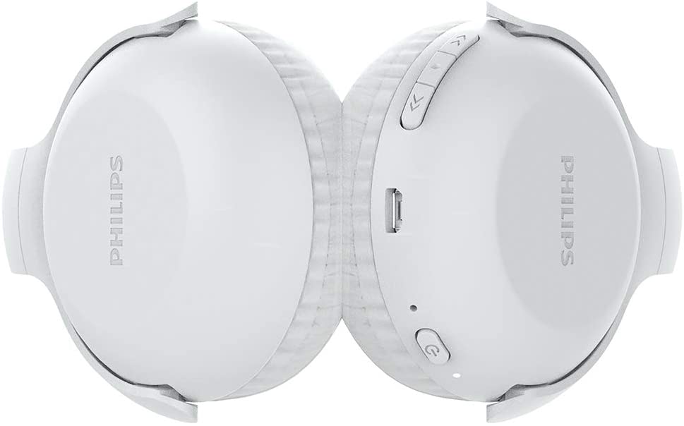 Audífonos Bluetooth Philips Plegable 15h Autonomía TAUH202WT