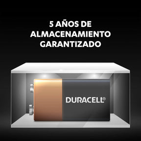 Batería Duracell de 9V de Larga Duración