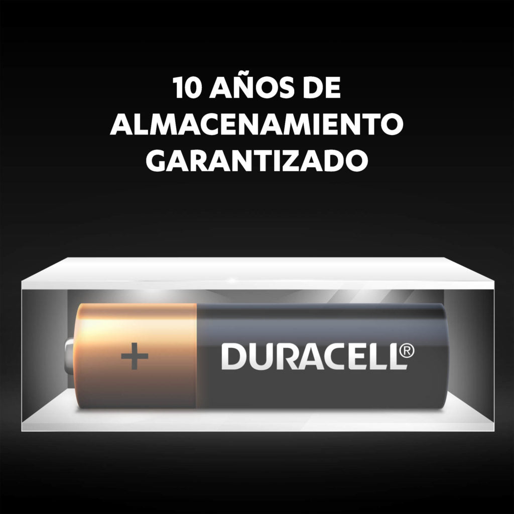 Pila Duracell  AA  (Doble A) Alcalina 1.5V de Larga Duración