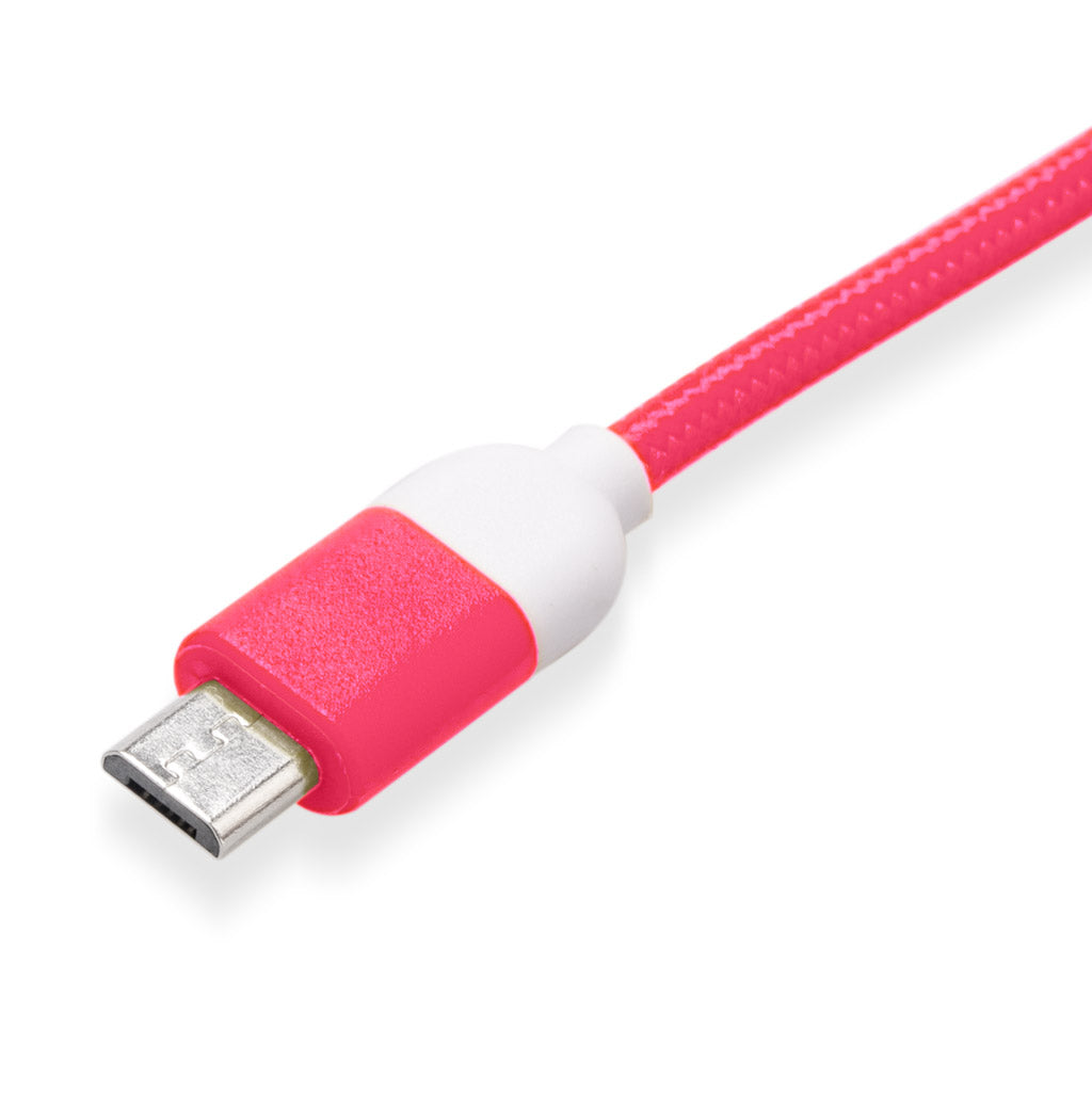 Cable De Datos Micro USB 1 MT Pantone High Speed Rosado