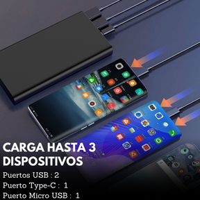 Powerbank 10.000mAh 18W PD Multi Puertos Tecmaster TM-200518