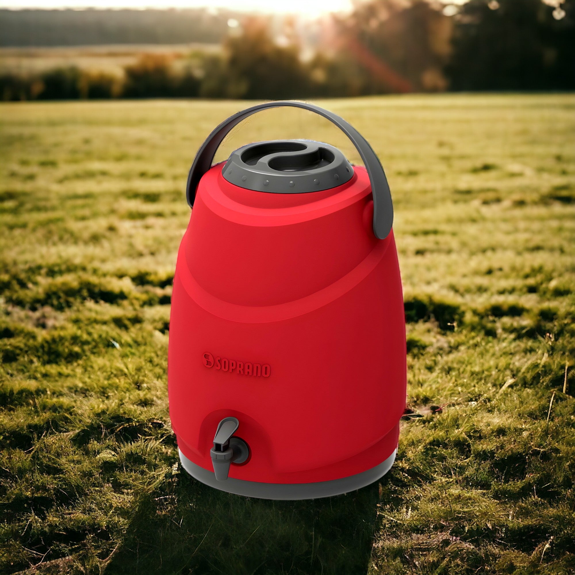 Maxi Termo 12 Litros Soprano Rojo para Agua Fria y Caliente