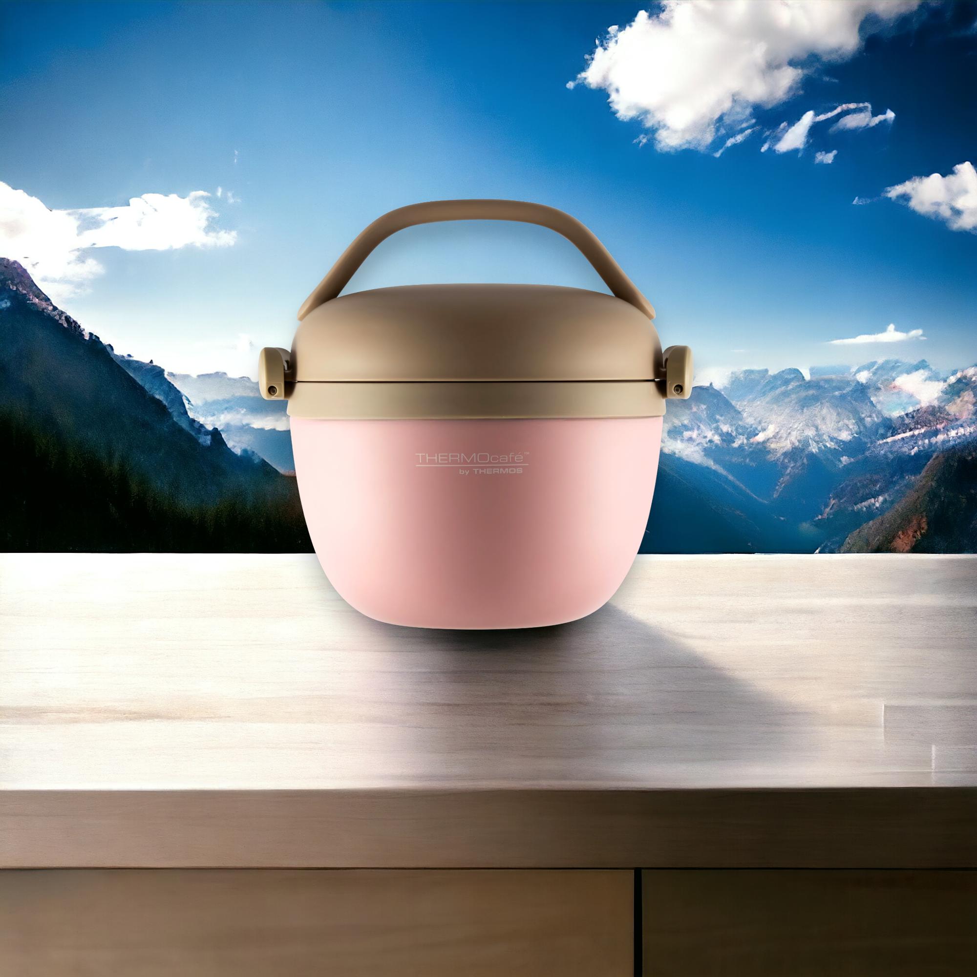 Termo de Comida de Acero Inoxidable 600ML CRB-600 Rosado