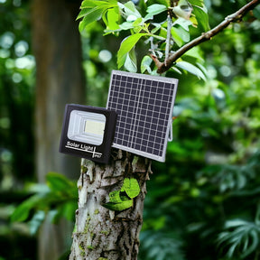 Foco Solar Exterior 25W IP67 con Panel HD + Control Remoto