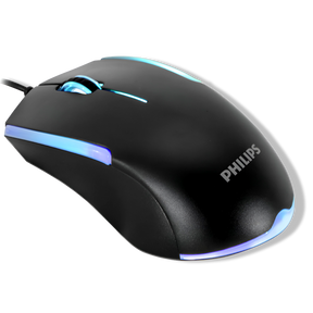 Mouse Philips Multiuso de 7 Botones Retro Iluminado SPK9314