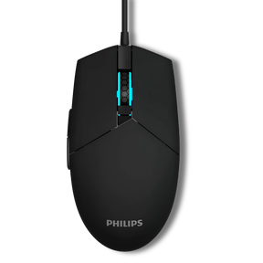 Mouse Philips Multiuso de 6 Botones Retro Iluminado SPK9304