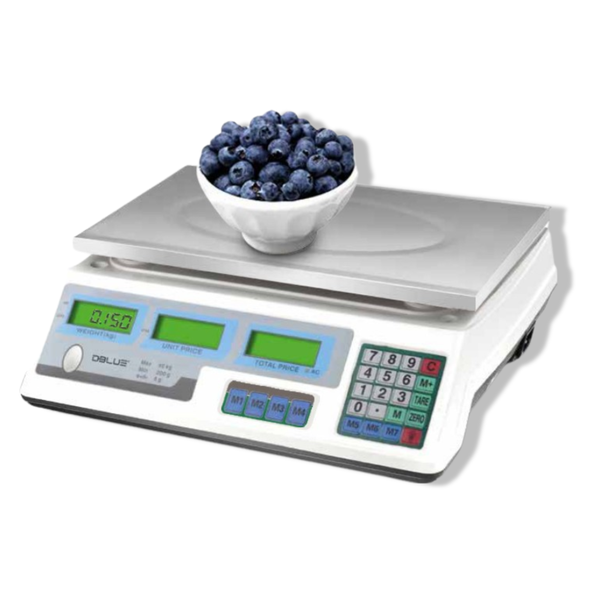 Pesa Balanza Digital de Almacén Recargable 40 KG Inoxidable