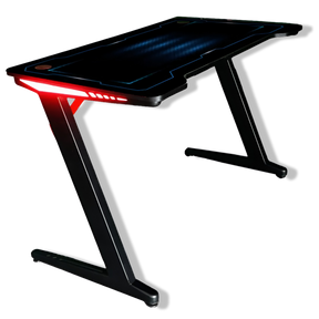 Escritorio Gamer Z Retro Iluminado RGB Acero Reforzado RX28