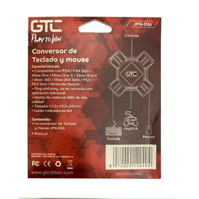 Hub Adaptador de Consolas para Teclado-Mouse Multiplataforma
