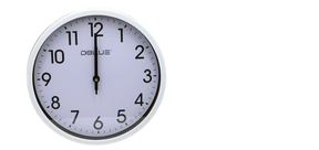 Reloj de Pared XL 30cm de 3 Agujas con Movimiento de Quarzo
