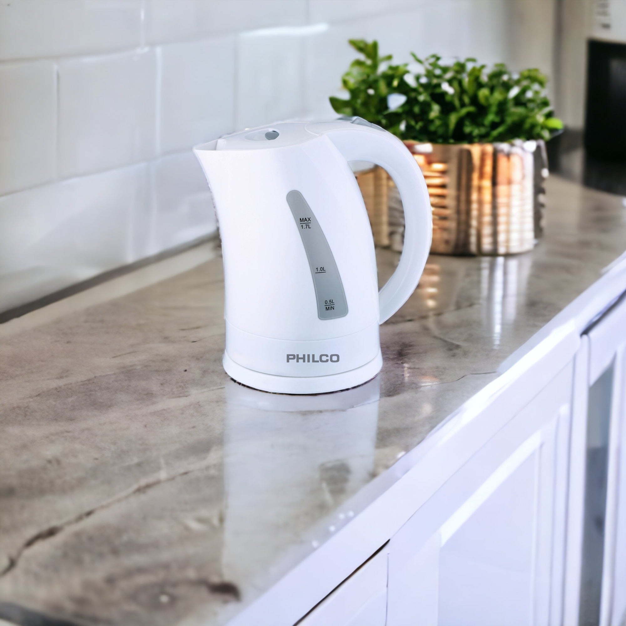Hervidor Eléctrico Philco 1.7L 2200W K-17 Base con Giro 360º