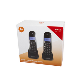 Pack de 2 Teléfonos Inalámbricos Motorola M700-2 Dual HD