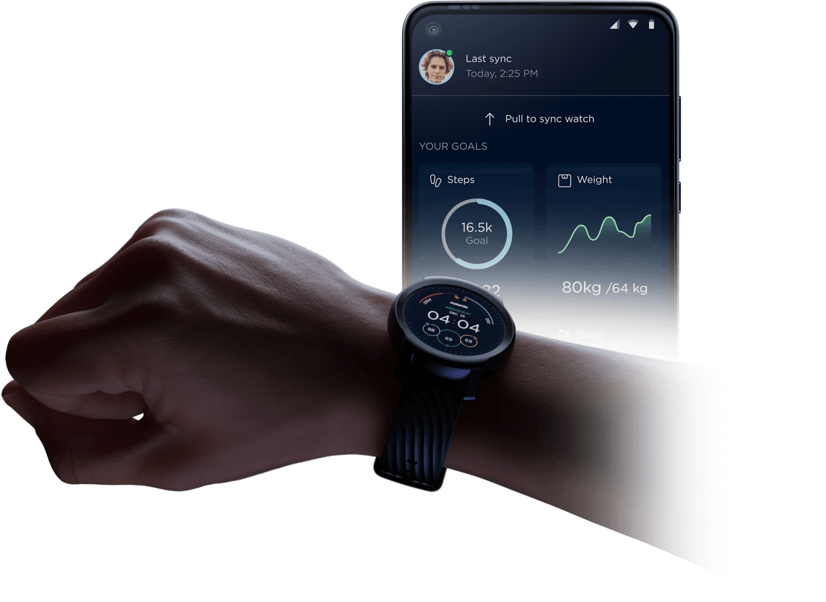Smartwatch Deportivo Motorola Moto 100 Phantom Sport Edition