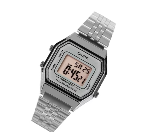 Reloj de Mujer Casio Silver Pink La680Wa-7Df