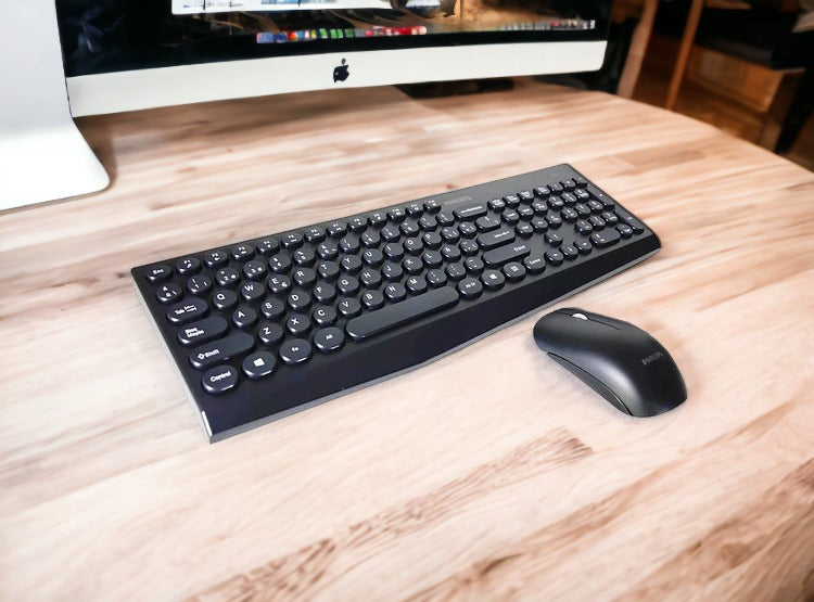 Kit Mouse y Teclado Inalámbrico Philips SPT6323 Wireless 2G