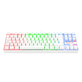 Teclado Gamer Redragon Mecanico Kumara Rgb K552W Pro Blanco