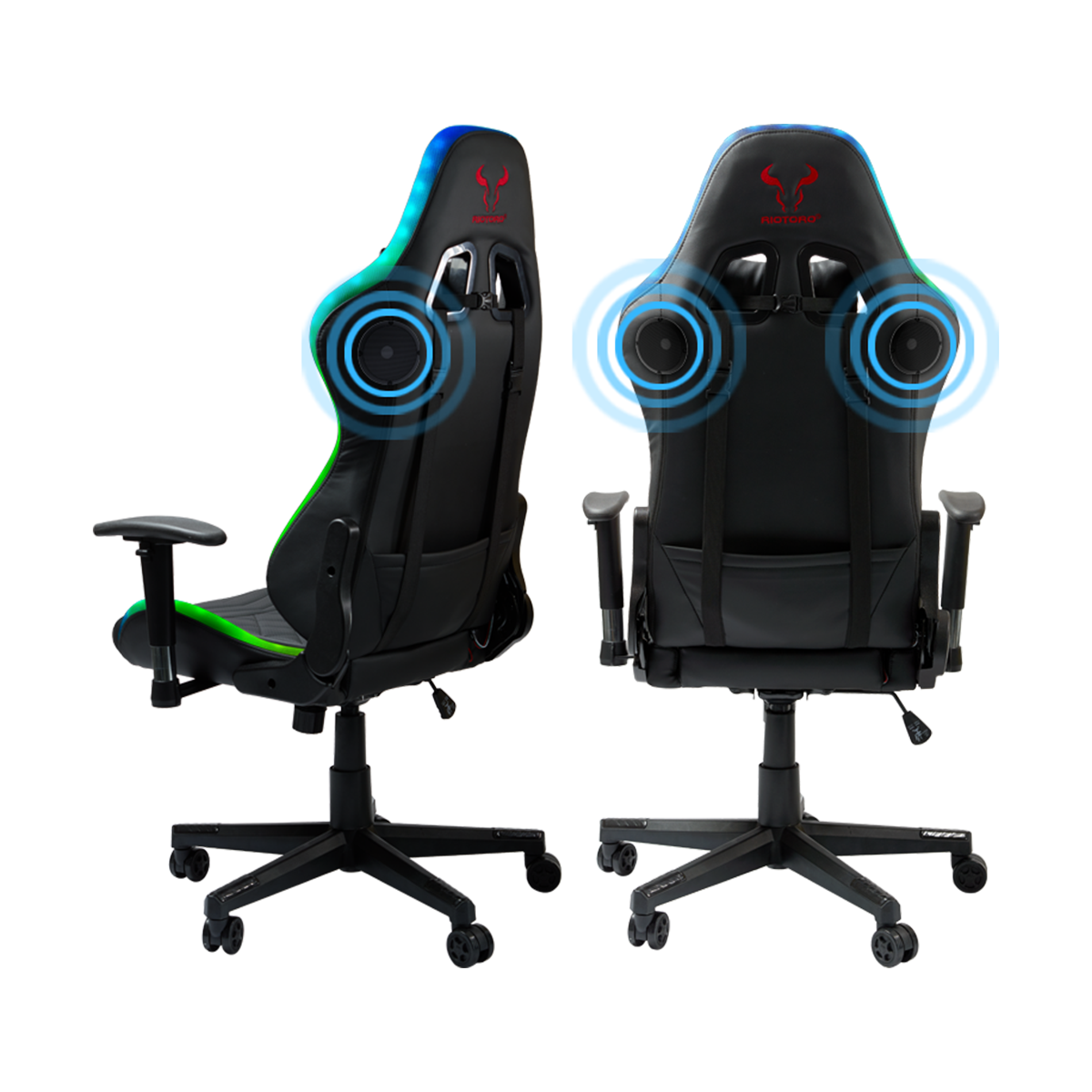 Silla Gamer RGB Riotoro Spitfire X1S Plus Confort + Speaker BT