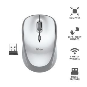Mouse Inalambrico Trust Desktop Pro 2.4 Ghz Blanco Yvi 23386